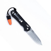 Ganzo - Nóż składany z gwizdkiem - 440C - Czarny - G7452-BK-WS