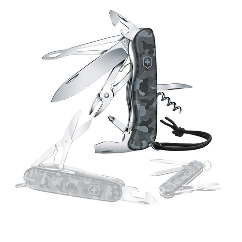 Victorinox - Scyzoryk Skipper ze smyczą - Navy Camo - 0.8593.W942