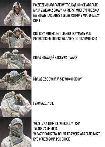 M-Tac - Chusta Shemagh - Czarny / Oliwkowy - 40902001