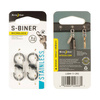 Nite Ize - Karabinek S-Biner MicroLock - Stalowy - 2Pack - LSBM-11-2R3