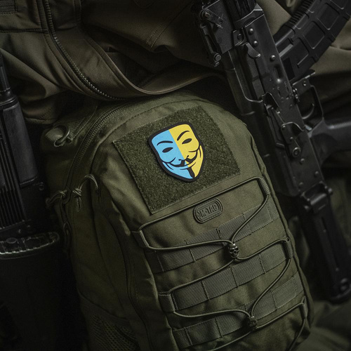 M-Tac - Naszywka Morale Patch - Anonymous - Black/Yellow/Blue - 51313002