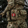 M-Tac - Naszywka Tacmed - PVC - 3D - Czerwona - 51475001