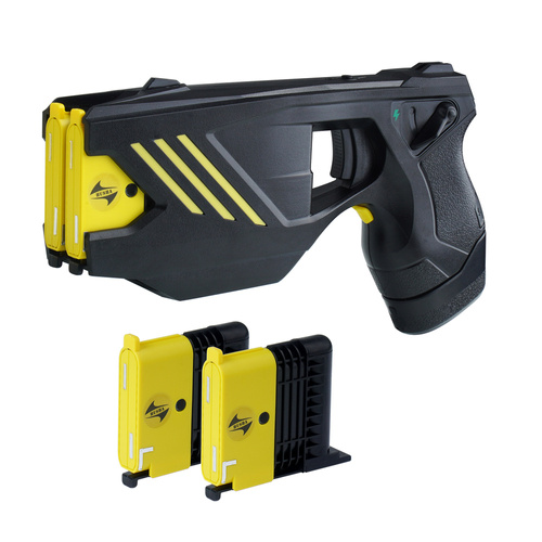 Husha - Paralizator strzelający TX200P - Dwustrzałowy - 55 000 V - Latarka - Laser - TX200P