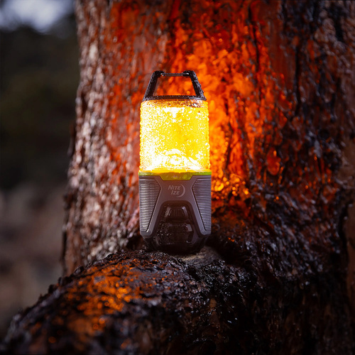 Nite Ize - Akumulatorowa lampa kempingowa Radiant® RL2™ - 400 lm - Szara / Zielona - RL2-17-R8