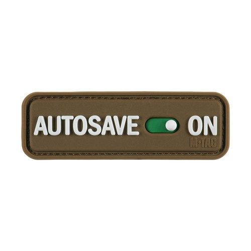 M-Tac - Naszywka Autosave PVC - 3D - Coyote - 51116705