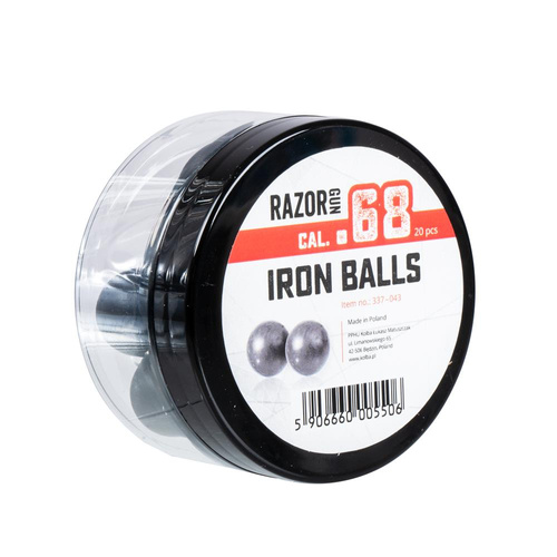 RazorGun - Kule gumowo-metalowe RAM kal. .68 do Umarex T4E HDS i SG-68 - 20 szt. - 337-043