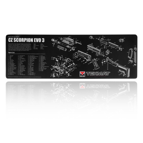 TekMat - Mata do czyszczenia broni - CZ Scorpion - 30x91cm - Czarna - TEK-R36-CZSCORPION
