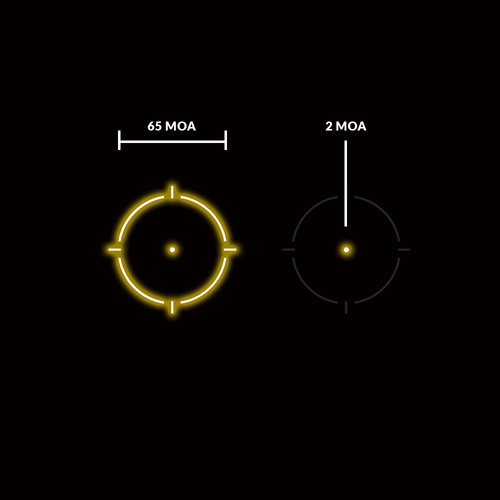 Holosun - Kolimator zamknięty HE503R-GD - Złoty znak celowniczy - Montaż niski i 1/3 Co-witness - HE503R-GD