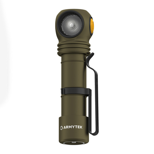 Armytek - Latarka czołowa Wizard C2 Pro - Ładowarka magnetyczna - 2500 lm - 18650 - Oliwkowy - F08701CO