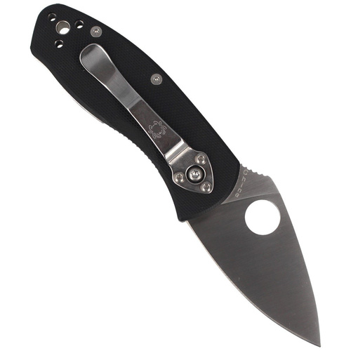 Spyderco - Nóż składany Ambitious G-10 Black Plain - Czarny - C148GP