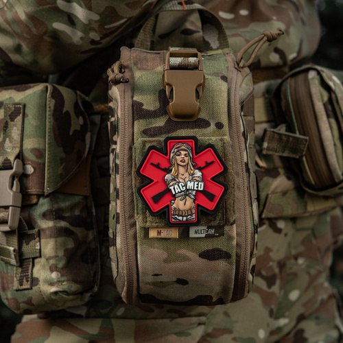 M-Tac - Naszywka Tacmed - PVC - 3D - Czerwona - 5794