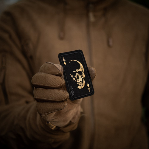 M-Tac - Naszywka Face of War - Haft - Czarny/Pomarańczowy - 51389035