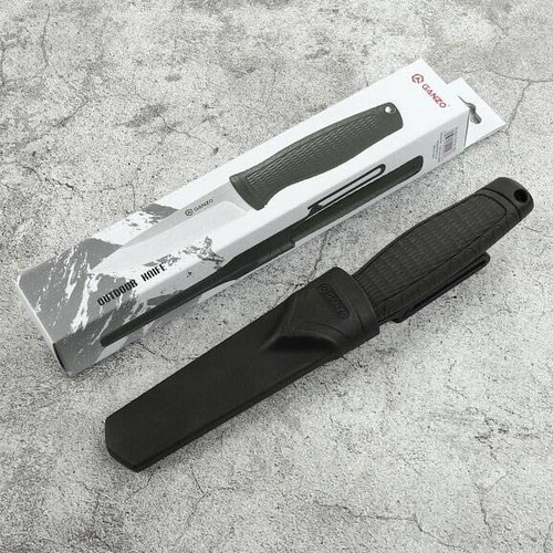 Ganzo - Nóż survivalowy - 8Cr14 - Czarny - G806-BK