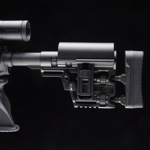 DLG Tactical - Kolba regulowana Mil-Spec Modular Precision - Polimer - Czarny - DLG-011-BLK