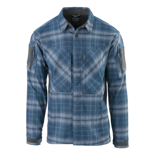 Helikon - Koszula taktyczna MBDU - Nylon Polyester Blend - Western Blue Plaid - KO-MBD-PN-2P
