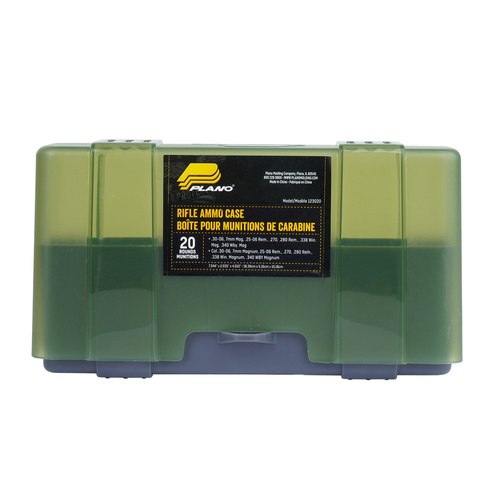 Plano - Pudełko na amunicję karabinową - Kaliber .30 - Pojemność 20 szt. - Polimerowe - Zielone - 123020