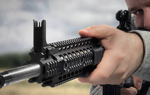 UTG - Przednie stałe przyrządy celownicze do AR15 - Picatinny - Czarne - MT-750X