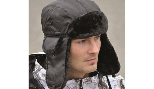 Mil-Tec - Czapka pilotka MA1 - Czarny - 12105002