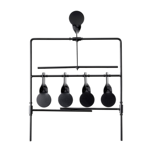 RazorGun - Cel wiatrówkowy Spinner - 4 cele - Reset - Metal - Czarny - 105515