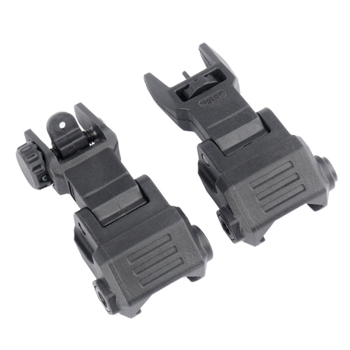 DLG Tactical - Składane przyrządy celownicze High Profile Sight Set - Czarne - DLG-167