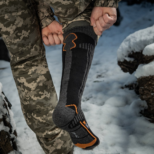 M-Tac - Skarpety Coolmax 75% Long - Czarny - FL-2103-2