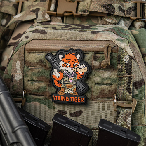 M-Tac - Naszywka Young Tiger - PVC - Pomarańczowa - 51506002