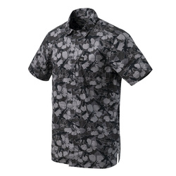 Helikon - Koszula Hawajska z krótkim rękawem - Cotton Blend - Dark Ops - KO-HAW-CB-1N