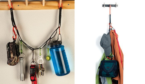 Nite Ize - Zestaw organizer GearLine Organization System - 10 karabinków S-Biner - 122 cm - GLN4-M1-R8