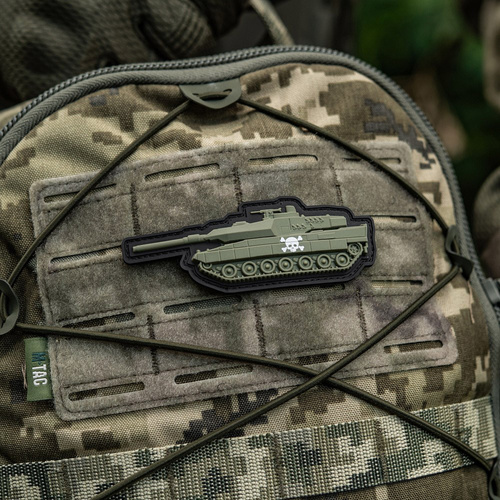 M-Tac - Naszywka Czołg - PVC 3D - Czaszka - Oliwkowy - 51338312