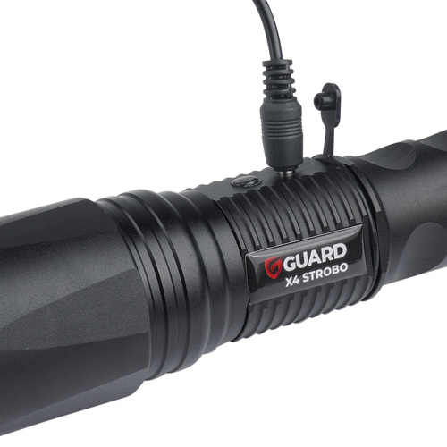 Guard - Paralizator z latarką LED X4 Strobo - Focus - Aluminium - Czarny - YC-X4