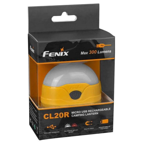 Fenix - Lampa kempingowa CL20R  z akumulatorem 1600 mAh - Żółta - 039-534