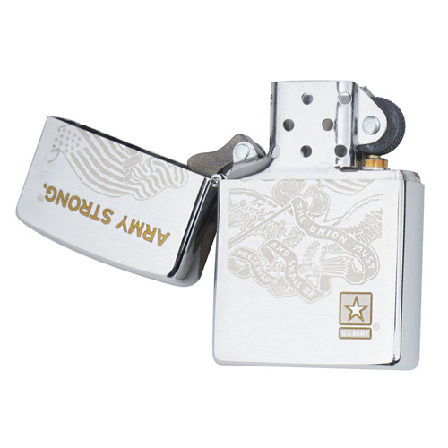 Zippo - Zapalniczka benzynowa US Army - Army Strong - Brushed Chrome - Z28515