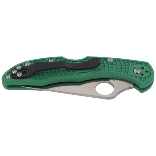Spyderco - Nóż składany Delica® 4 FRN Flat Ground Green - C11FPGR