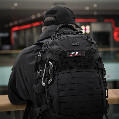 M-Tac - Naszywka Flaga Polski - Fluorescencyjna - Piksele - Laser Cut - Czarno / Czerwono / Biała - 51005102