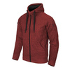 Helikon - Bluza z kapturem Covert Tactical Hoodie - Fullzip - Czerwony melanż - BL-CHF-SF-M5