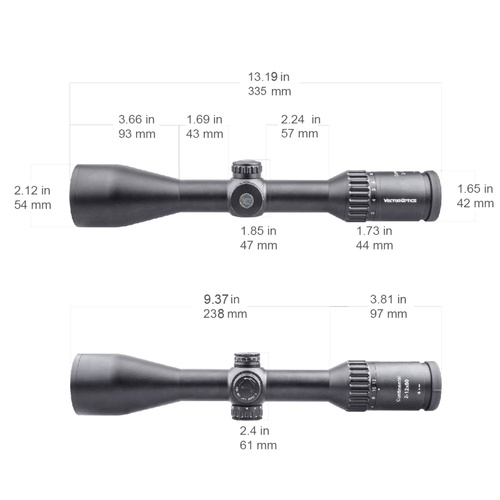 Vector Optics - Luneta celownicza Continental 2-12x50 Hunting - SFP - SCOM-15