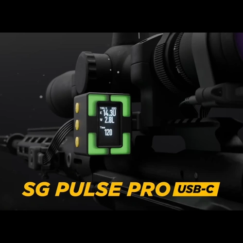 Shooters Global - Poziomica elektroniczna LED+LCD SG Pulse Pro - USB-C - Picatinny - Czarna