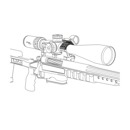 Vector Optics - Montaż kolimatora na lunetę X-ACCU - 6 otworów - MOJ/MAG - Czarny - XASR-A02