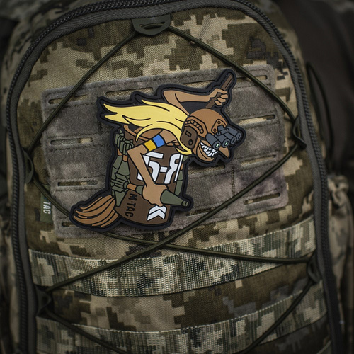 M-Tac - Naszywka Baba Jaga - PVC - Pionowa - Brązowy - 51001000