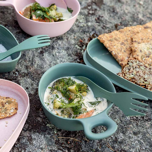 Light My Fire - Zestaw naczyń Outdoor MealKit™ - 8 części - HazyBlue - 2418410910