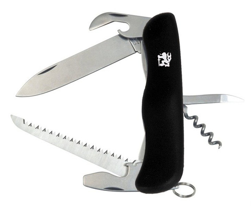 Mikov - Scyzoryk wielofunkcyjny Praktik 110 mm - 6 narzędzi - Czarny - 115-NH-6/AK BLK