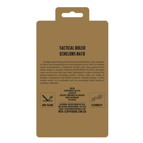 M-Tac - Linijka taktyczna Echelons NATO z szablonem Ecopybook Tactical - Polimer - 10273021