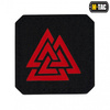 M-Tac - Naszywka Laser cut Valknut kwadrat - Czerwony / Czarny - 51162233