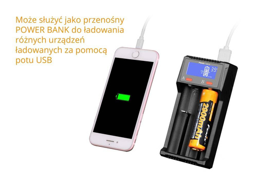 Fenix - Ładowarka USB ARE-D2 Dual Channel Smart Battery Charger