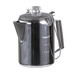 Mil-Tec - Czajnik / kawiarka turystyczna z perkolatorem - 1,2 l - Stal nierdzewna - Srebrny - 14680400