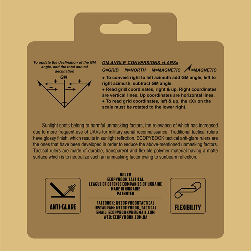 M-Tac - Linijka Ecopybook Tactical Protractor Round NATO - Polimer - 10273014