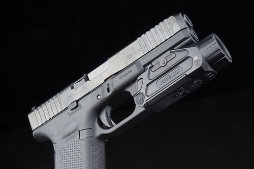 Holosun - Taktyczna latarka na broń Plus - 20 000 cd - Zielony laser - Czarna - P.ID Plus