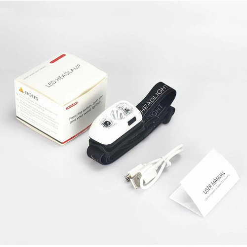 Speras - Latarka LED / Czołówka B6 - 120 lumenów - micro USB - Czarna - B6