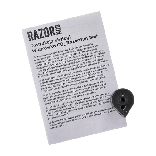 RazorGun - Pistolet wiatrówka Bolt - 5,5 mm - CO2 - Czarny - CP1-M 5,5