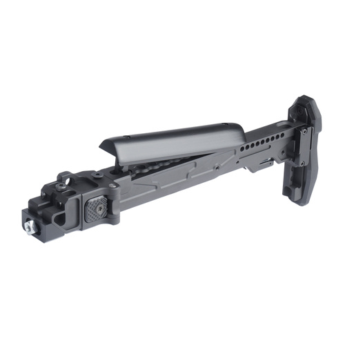 Kruk - Kolba składana z adapterem do platformy AKM/AK-74 - Czarny - CRC 5002/9033-BLK